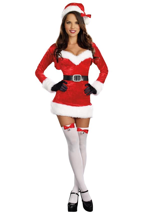 Hot girl in santa costume