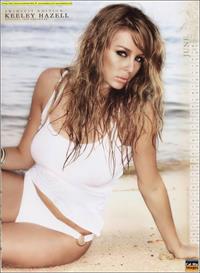Keeley Hazell in a bikini