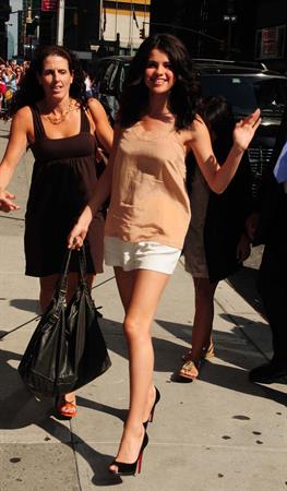 Selena Gomez at the Late Show with David Letterman on July 20, 2010