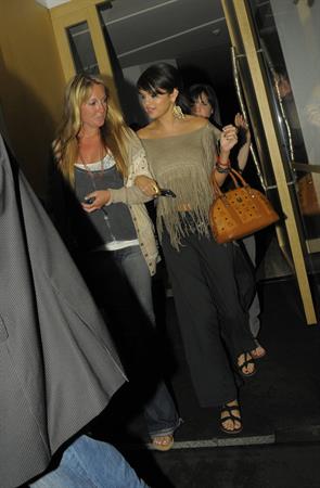 Selena Gomez enjoys a night out at Nobu restaurant in London on July 5, 2011