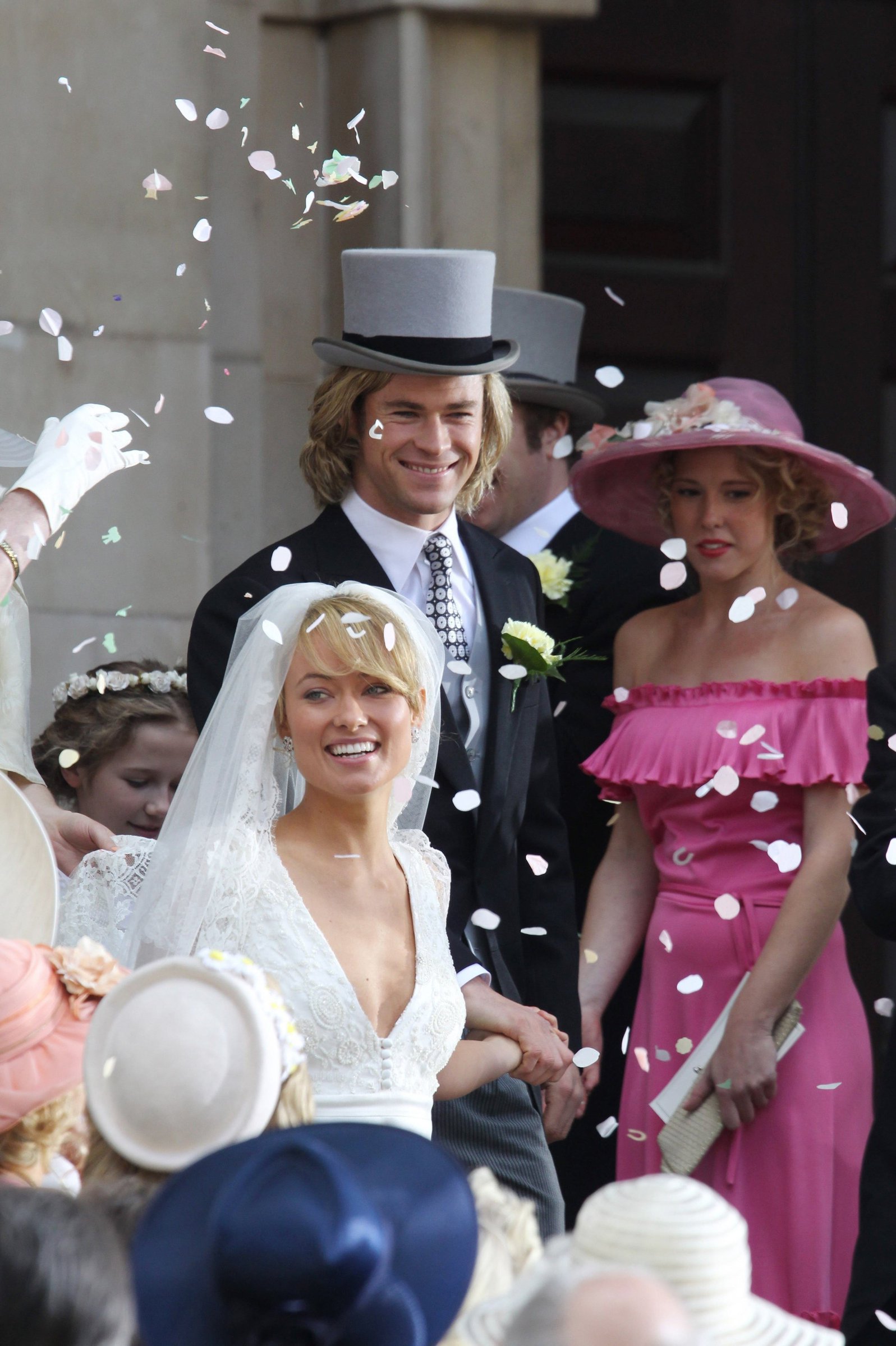 Olivia Wilde on the set for the movie Rush on April 2, 2012