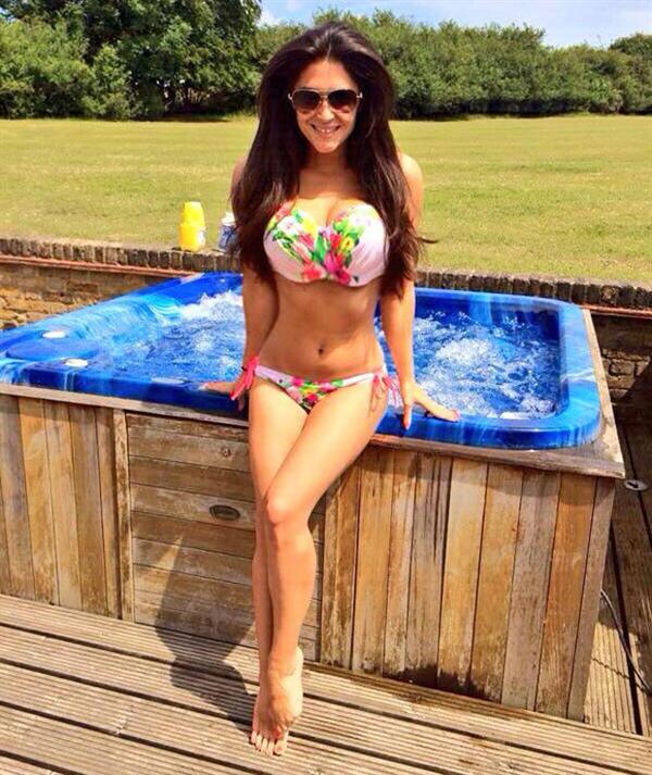 Casey Batchelor in a bikini