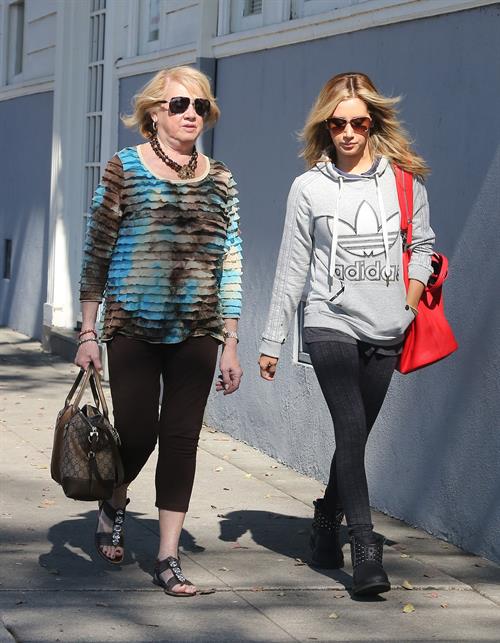 Ashley Tisdale voting in LA 11/6/12