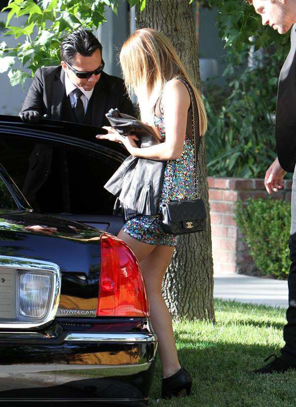 Ashley Tisdale heading out in Toluca Lake 08-06-2012