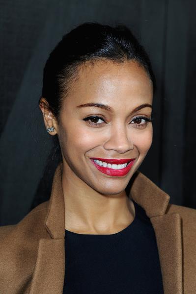 Zoe Saldana Miu Miu Fall / Winter 2013 Fashion Show in Paris - Mar 6, 2013 