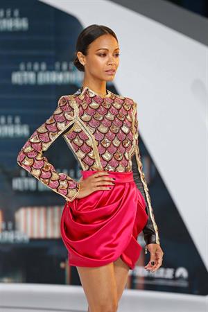 Zoe Saldana Star Trek Into Darkness' Premiere on April 29, 2013 
