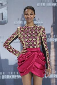 Zoe Saldana Star Trek Into Darkness' Premiere on April 29, 2013 