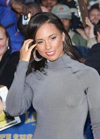 Alicia Keys leaving the Late Show with David Letterman Ed Sullivan Theatre in New York