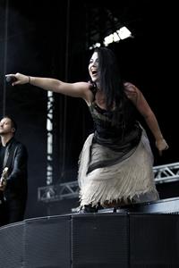 Amy Lee - Evanescence perform at the 2012 Heineken Jammin festival on July 6, 2012