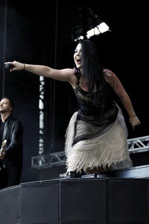 Amy Lee - Evanescence perform at the 2012 Heineken Jammin festival on July 6, 2012