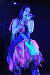 Amy Lee performing live at the Hard Rock Cafe in Hollywood Florida on January 17, 2012