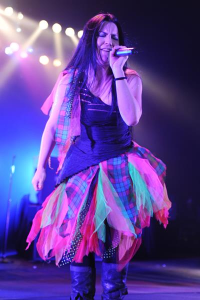 Amy Lee performing live at the Hard Rock Cafe in Hollywood Florida on January 17, 2012