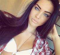 Dasha Dereviankina in lingerie taking a selfie