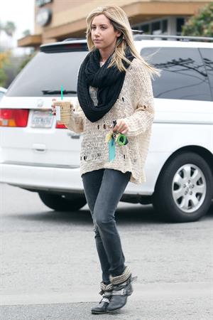 Ashley Tisdale Starbucks in LA 11/29/12 