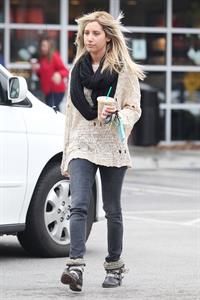 Ashley Tisdale Starbucks in LA 11/29/12 