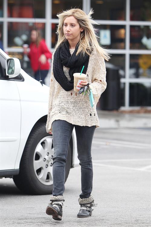 Ashley Tisdale Starbucks in LA 11/29/12 