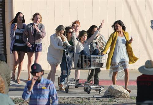 Taylor Swift filming a music video in Malibu 2/11/13 