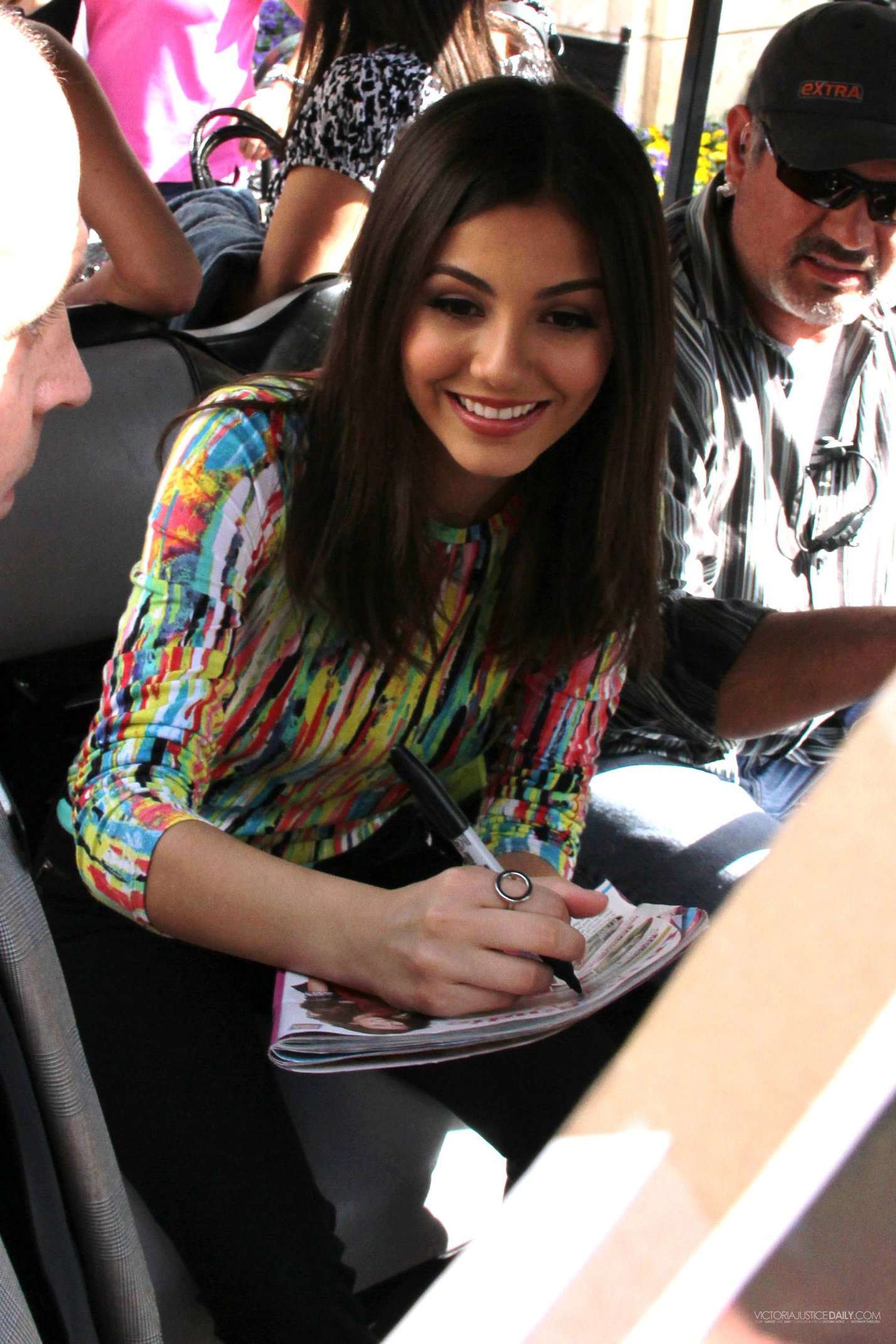 Victoria Justice Pictures Victoria Justice makes a visit to Extra at The Grove in Los Angeles on March 4, 2013