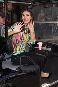 Victoria Justice makes a visit to Extra at The Grove in Los Angeles on March 4, 2013