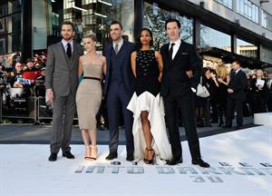 Zoe Saldana attends the 'Star Trek Into Darkness' UK Premiere at the Empire Leicester Square in London