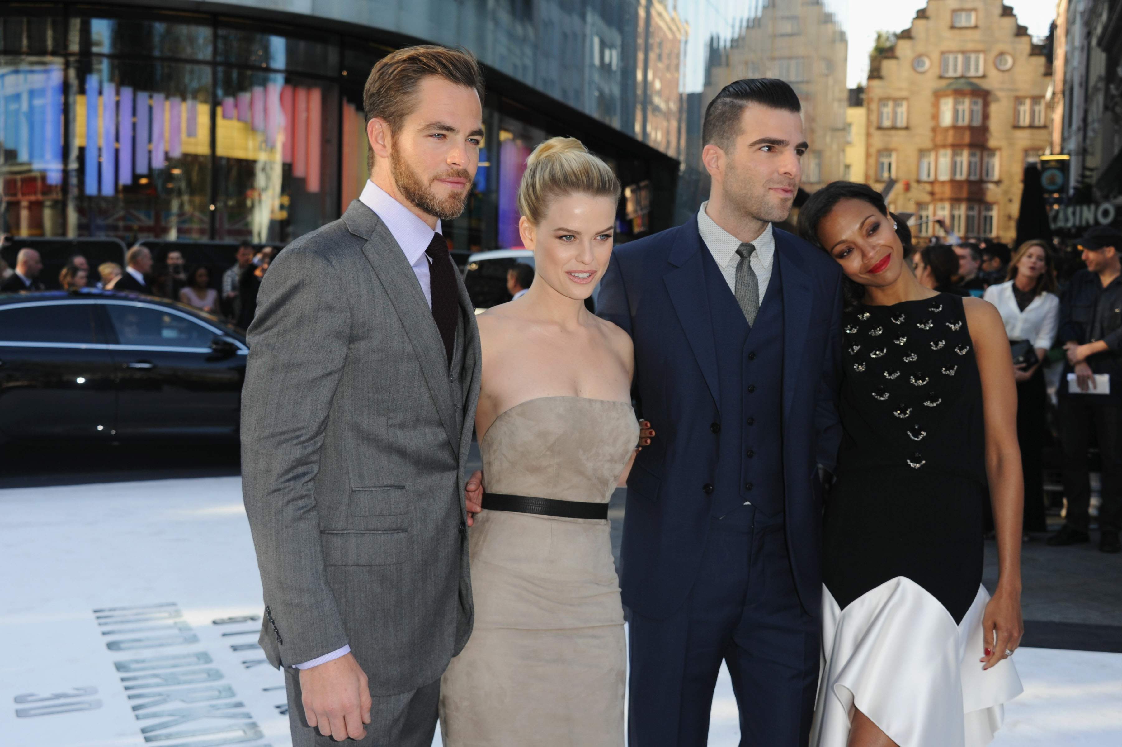 Zoe Saldana attends the 'Star Trek Into Darkness' UK Premiere at the Empire Leicester Square in London