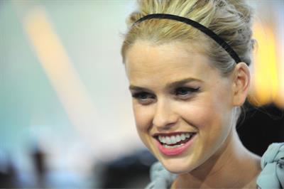 Alice Eve attends the Raven New York Red Carpet Screening Event on April 16, 2012