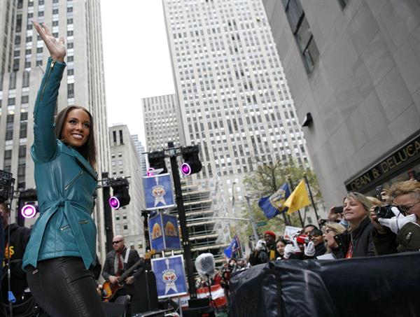 Alicia Keys performs on the NBC Today Show in New York 