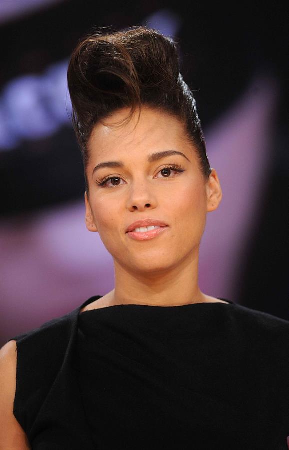 Alicia Keys attends the World AIDS Day at BET Studios in New York on December 1, 2010