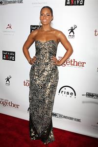Alicia Keys attends the We Are Together premiere in New York on June 12, 2008