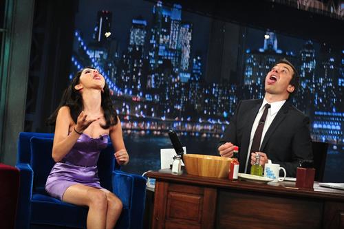 Selena Gomez Pictures Selena Gomez on the Late Night with Jimmy Fallon Show in New York City on July 21, 2010