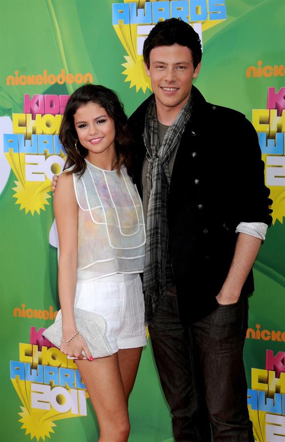 Selena Gomez at Nickelodeons 24th annual Kids Choice Awards at Galen center on April 2, 2011 