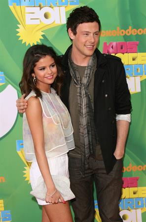 Selena Gomez at Nickelodeons 24th annual Kids Choice Awards at Galen center on April 2, 2011 