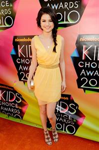 Selena Gomez Nickelodeons 23rd annual Kids Choice Awards on March 27, 2010 in Los Angeles California