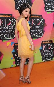 Selena Gomez Nickelodeons 23rd annual Kids Choice Awards on March 27, 2010 in Los Angeles California