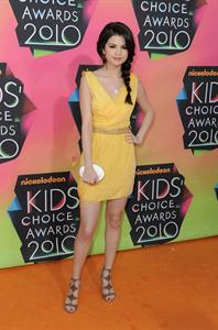 Selena Gomez Nickelodeons 23rd annual Kids Choice Awards on March 27, 2010 in Los Angeles California