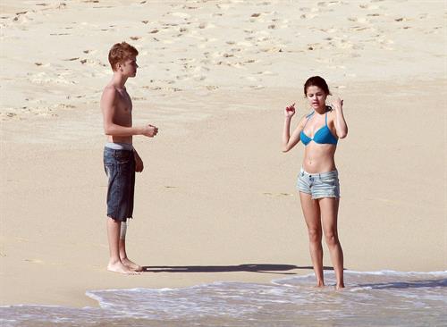 Selena Gomez on vacation in Mexico on December 7, 2011