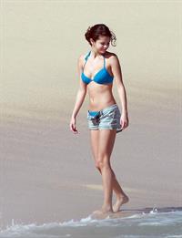 Selena Gomez on vacation in Mexico on December 7, 2011