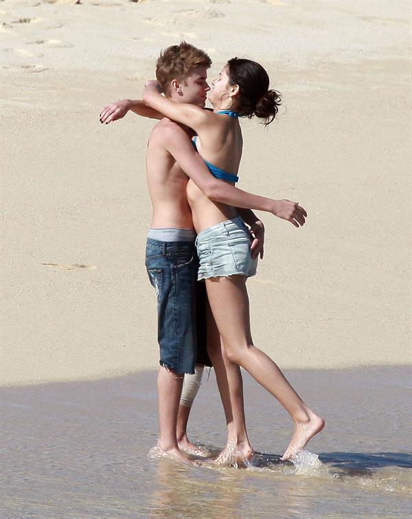 Selena Gomez on vacation in Mexico on December 7, 2011