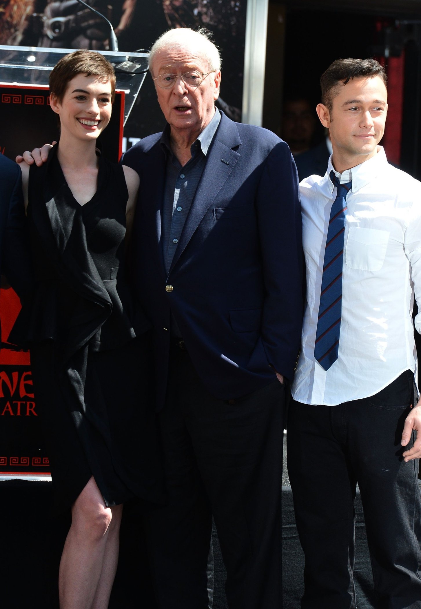 Anne Hathaway Christopher Nolan immortalized with hand and footprint ceremony on July 7, 2012