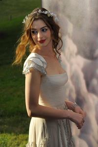 Anne Hathaway White Fairy Tale Love Ball in Paris on July 5, 2011