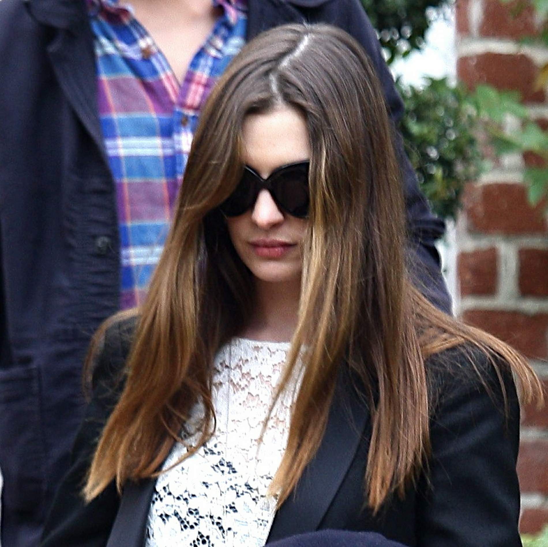 Anne Hathaway leaving a friends house in Beverly Hills on January 20, 2012