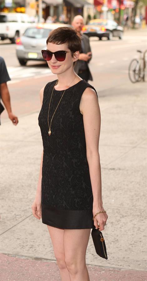 Anne Hathaway Shut Up and Play the Hits premiere in New York July 10, 2012