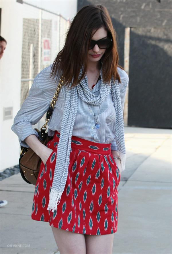 Anne Hathaway shopping in Los Angeles on March 13, 2010