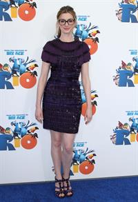 Anne Hathaway attending the Rio Los Angeles premiere on April 10, 2011