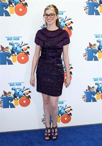 Anne Hathaway attending the Rio Los Angeles premiere on April 10, 2011