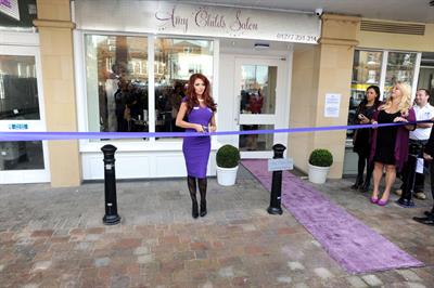 Amy Childs launching her Salon at Unit 1 Wilsons Corner in Brentwood on November 24, 2011