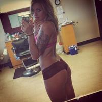 Anonymous in lingerie taking a selfie and - ass