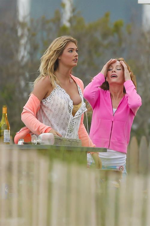 Kate Upton on the set of 'The Other Woman' in NY on June 6, 2013