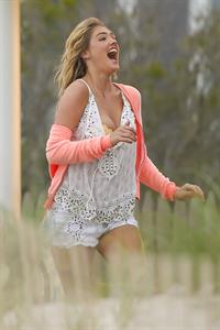 Kate Upton on the set of 'The Other Woman' in NY on June 6, 2013