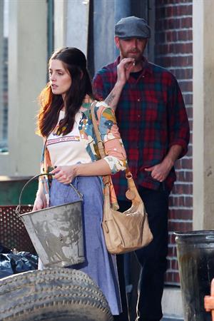 Ashley Greene on the set of CBGB in Savannah on July 2, 2012